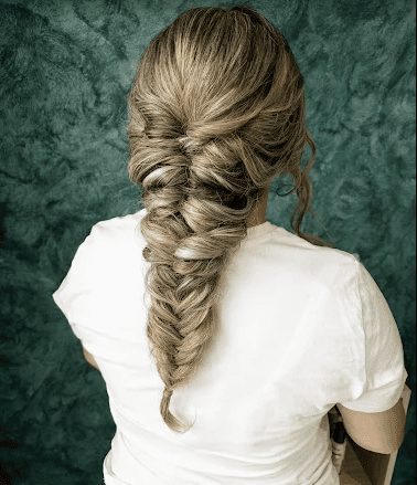 Trenza — trabajo real Peluquería Lucía Guadix